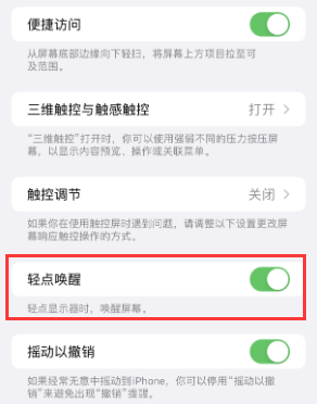 东莞生态园苹果授权维修站分享iPhone轻点无法唤醒怎么办 