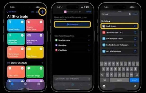 东莞生态园苹果14锁屏维修店分享iPhone14升级iOS16.4后如何创建锁屏快捷方式 